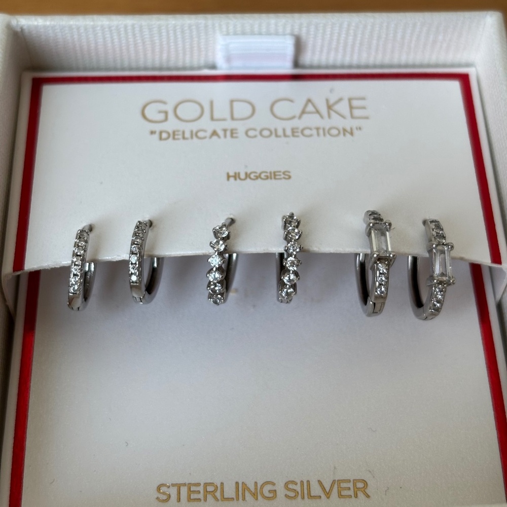 Sterling Silver Huggies - Picture 3 of 7